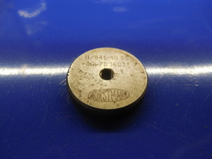 BUDGET 11/64 40 SS SOLID THREAD RING GAGE .171875 GO ONLY P.D. = .1602 11/64-40