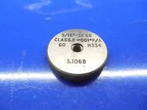 BUDGET 3/16 32 SS CLASS 2 SOLID THREAD RING GAGE .1875  3/16-32 QUALITY SS-2