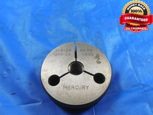 3/8 24 UNS 2A SPECIAL THREAD RING GAGE .375 GO ONLY P.D. = .3430 NS