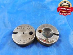 1 64 NC 3 THREAD RING GAGES #1 .073 GO NO GO P.D.'S = .0629 & .0615 1-64 NC-3