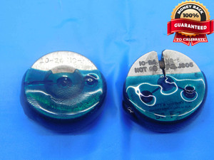 10 24 NC 3 THREAD RING GAGES #10 .190 GO NO GO P.D.'S = .1629 & .1605 UNC-3 - CH1953MS