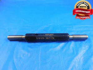 3/8 24 UNF 2A BEFORE PLATE SET THREAD PLUG GAGE .375 GO NO GO P.D.'S .3440 .3410