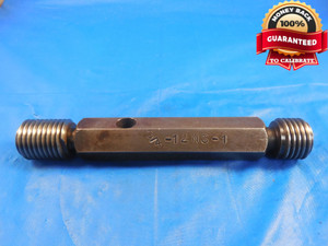 3/4 12 NS 1 THREAD PLUG GAGE .75 GO NO GO P.D.'S = .6959 & .7038 3/4-12 NS-1