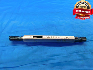 1/4 28 NF 2 LEFT HAND THREAD PLUG GAGE .25 GO NO GO P.D.'S = .2268 & .2299 UNF-2 - CH2054MS