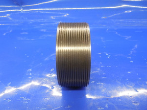 3 5/8 12 UNJ 3B PREPLATE THREAD PLUG GAGE 3.625 GO ONLY P.D. = 3.5725 P.P. IN N