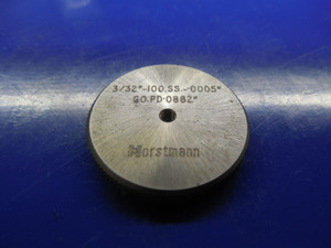 3/32 100 SS SOLID -.0005 UNDERSIZE THREAD RING GAGE .09375 GO ONLY P.D. = .0883