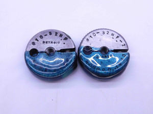 10 32 NF 2 THREAD RING GAGES #10 .190 GO NO GO P.D.'S = .1697 & .1670 UNF-2 - DT0239BU
