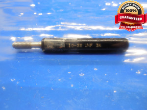 10 32 UNF 3A SET THREAD PLUG GAGE #10 .190 GO ONLY P.D. = .1697 10-32 INSPECTION