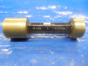 2.0010 & 2.0040 CLASS Z PIN PLUG GAGE GO NO GO 2.0000 OVERSIZE 2.0 50.902 mm