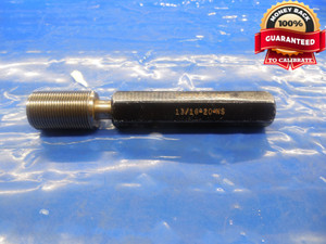 13/16 20 NS SET THREAD PLUG GAGE .8125 GO ONLY P.D. = .7750 13/16-20 N.S. CHECK