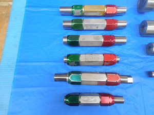 LOT OF 20 SMOOTH PIN PLUG GAGES .9750, .699, .7910, 2.500, 1.8130, 1.3820 + MORE