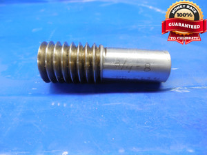 3/4 8 THREAD PLUG GAGE .75 GO ONLY P.D. = .6624 3/4-8 .750 .7500 QUALITY TOOL