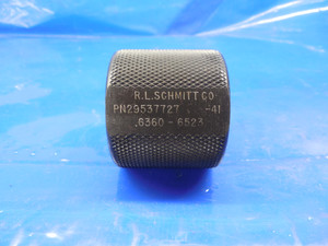 .6360 .6523 CARBIDE STEPPED PLAIN BORE RING GAGE .6563 UNDERSIZE 21/32 16.568 mm