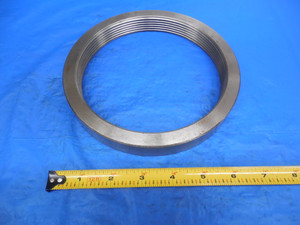 SHOP MADE 6" 8 UNC THREAD RING GAGE 6.0 8.0 P.D. = 5.920 INSPECTION 6"-8 U.N.C.