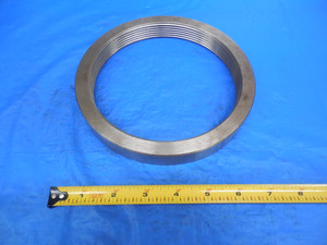 SHOP MADE 6" 8 UNC THREAD RING GAGE 6.0 8.0 P.D. = 5.920 INSPECTION 6"-8 U.N.C.
