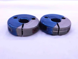 3/4 16 UNF 3A THREAD RING GAGES .75 .750 .7500 GO NO GO P.D.'S = .7094 & .7056 - DT1480BURL