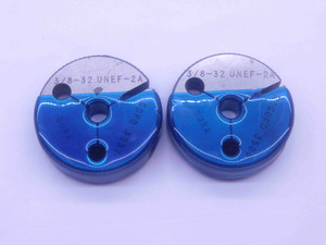 3/8 32 UNEF 2A THREAD RING GAGES .375 .3750 GO NO GO P.D.'S = .3537 & .3503 - DW6189RDRL