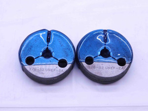 3/8 32 UNEF 2A THREAD RING GAGES .375 .3750 GO NO GO P.D.'S = .3537 & .3503 - DW6189RDRL