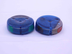 M4 X .7 6g METRIC THREAD RING GAGES 4 0.7 GO NO GO P.D.'S = 3.523 & 3.433 CHECK - DT1472BURL