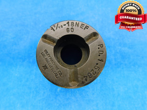 1 9/16 18 NEF THREAD PLUG GAGE 1.5625 GO ONLY P.D. = 1.5264 UNEF INSPECTION - DT1495BU