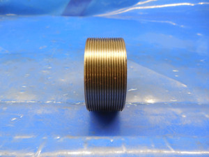 1 7/8 20 THREAD PLUG GAGE 1.875 NO GO ONLY P.D. = 1.8465 1 7/8-20 QUALITY TOOL