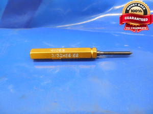 3/32 56 SS SET THREAD PLUG GAGE .09375 GO ONLY P.D. = .0821 3/32-56 S.S. QUALITY