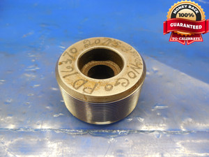 1.637 20 NS 3 THREAD PLUG GAGE  NO GO ONLY P.D. = 1.6370 QUALITY INSPECTION TOOL