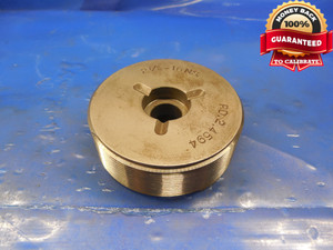 2 1/2 16 NS THREAD PLUG GAGE 2.5 GO ONLY P.D. = 2.4594 2.50 2.500 UNS 2B 3B UN