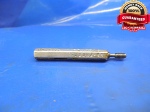 6 32 UNS 3B SPECIAL THREAD PLUG GAGE #6 .138 NO GO ONLY PD .1213 +.0009 OVERSIZE