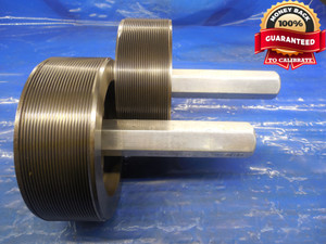 6" 12 UN 2A SET THREAD PLUG GAGE 6.0 GO NO GO P.D.'S = 5.9438 & 5.9369 6.00 N-2A