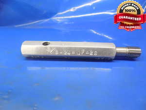 3/8 24 NF 2B UNDERSIZE THREAD PLUG GAGE .375 NO GO ONLY P.D. = .3512 SPECIAL