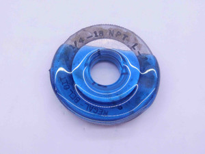 1/4 18 NPT L1 PIPE THREAD RING GAGE .25 .250 .2500 N.P.T. NATIONAL TAPER CHECK - DT1715BU