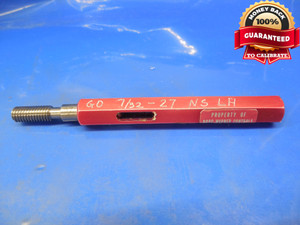 7/32 27 NS LEFT HAND THREAD PLUG GAGE .21875 GO ONLY P.D. = .1946 LH L.H. UNS