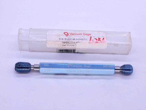 5/16 18 UNC 2B VERMONT THREAD PLUG GAGE .3125 GO NO GO P.D.'S = .2764 & .2817 - CH2249BU