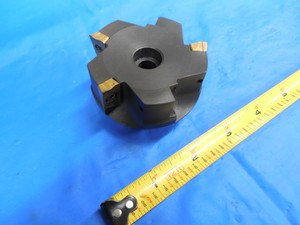 ZENIT 2-1/2" DIAMETER FACE MILL HOLDS AP1604 INSERTS MISSING 2 SCREWS 3/4" PILOT