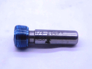 1/8 27 NPT L1 PIPE THREAD PLUG GAGE .125 .1250 N.P.T. NATIONAL TAPER INSPECTION - 1827NPTL1P1