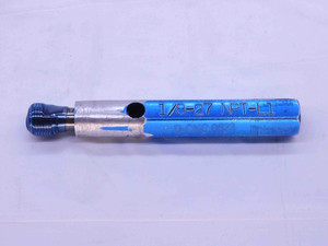 1/8 27 NPT L1 PIPE THREAD PLUG GAGE .125 .1250 N.P.T. NATIONAL TAPER INSPECTION - 1827NPTL1P1