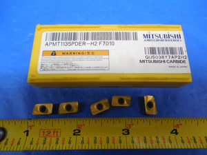 5pcs NEW MITSUBISHI APMT 1135 PDER H2 F7010 CARBIDE MILLING INSERTS