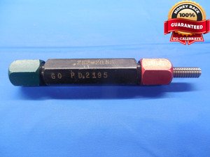 0.252 20 NS THREAD PLUG GAGE .252 NO GO ONLY P.D. = .2246 UNS .252-20 QUALITY