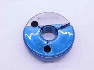 3/4 16 UNF 3A THREAD RING GAGE .75 .750 .7500 GO ONLY P.D. = .7094 INSPECTION - CS6926BU