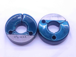 1 1/8 12 N 2 THREAD RING GAGES 1.125 GO NO GO P.D.'S = 1.0709 & 1.0653 UN-2 - CS7386BU