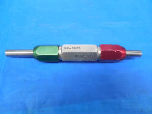 .3125 & .3130 CLASS X PIN PLUG GAGE GO NO GO ONSIZE & OVERSIZE 5/16 7.950 mm