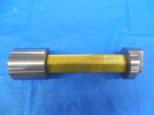 52.247 & 52.293 CLASS X METRIC HEX PIN PLUG GAGE GO NO GO OVERSIZE 52 mm 2.0570