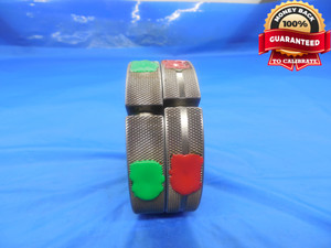 1.400 40 NS 2A THREAD RING GAGES 1.4 1.40 GO NO GO PD'S = 1.3828 & 1.3791 UNS-2A