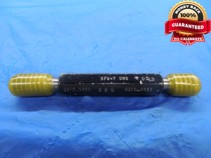 5/8 7 UNS +.023 OVERSIZE THREAD PLUG GAGE .625 GO NO GO PD'S = .5950 & .6015 NS