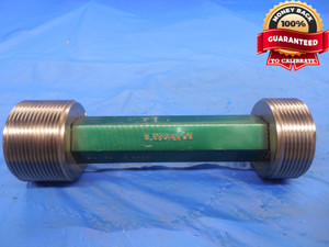 2.159 11 NS THREAD PLUG GAGE  GO NO GO P.D.'S = 2.1020 & 2.1102 UNS QUALITY
