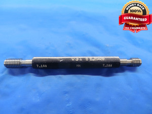 MJ8 X 1.25 4H METRIC THREAD PLUG GAGE M8 GO NO GO P.D.'S = .2830 & .2869 TOOL