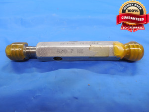 5/8 7 NS THREAD PLUG GAGE .625 GO NO GO P.D.'S = .5720 & .5805 UNS 5/8"-7 TOOL