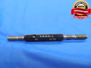 3/8 16 NC 2 HILO SET THREAD PLUG GAGE .375 GO NO GO P.D.'S = .3344 & .3299 CHECK