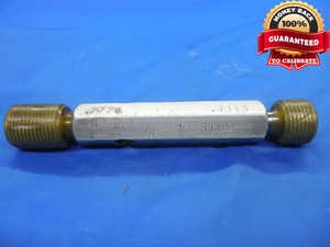 3/4 16 STUD THREAD PLUG GAGE .75 GO NO GO P.D.'S = .7074 & .7113 3/4"-16 TOOL